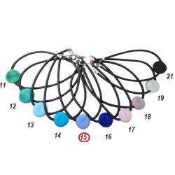 Halskette "Galet" kurze dicke Kordel, aus Muranoglas
