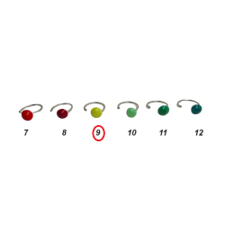 Adjustable and combinable rings in Murano glass