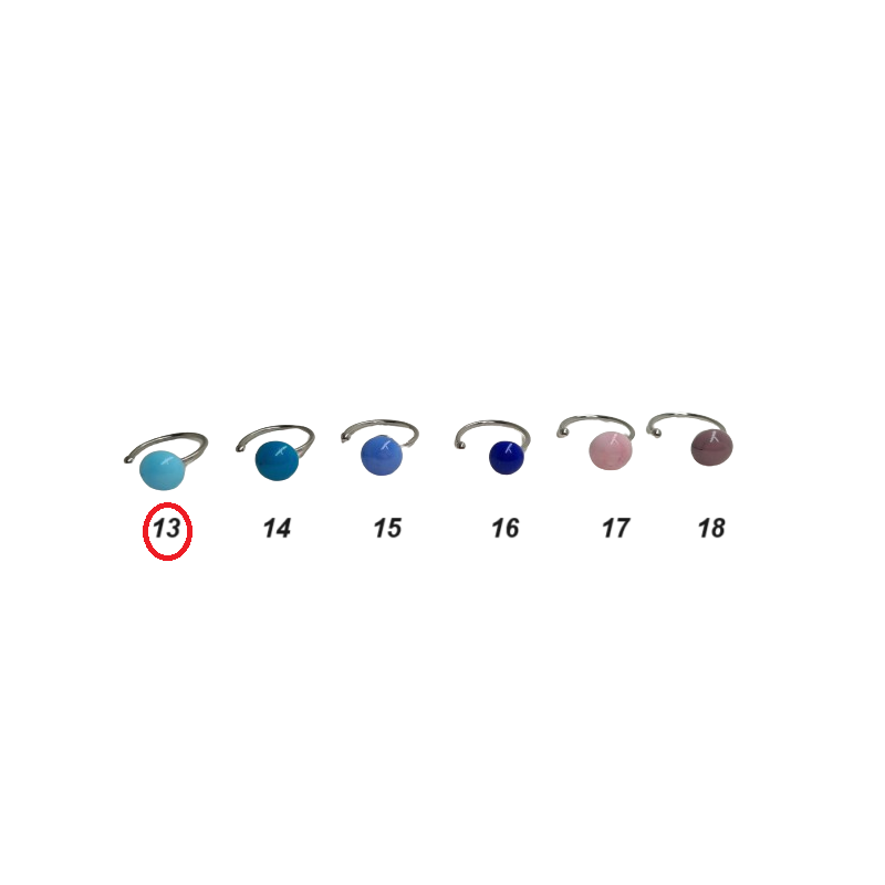 Verstellbare und kombinierbare Ringe aus Muranoglas