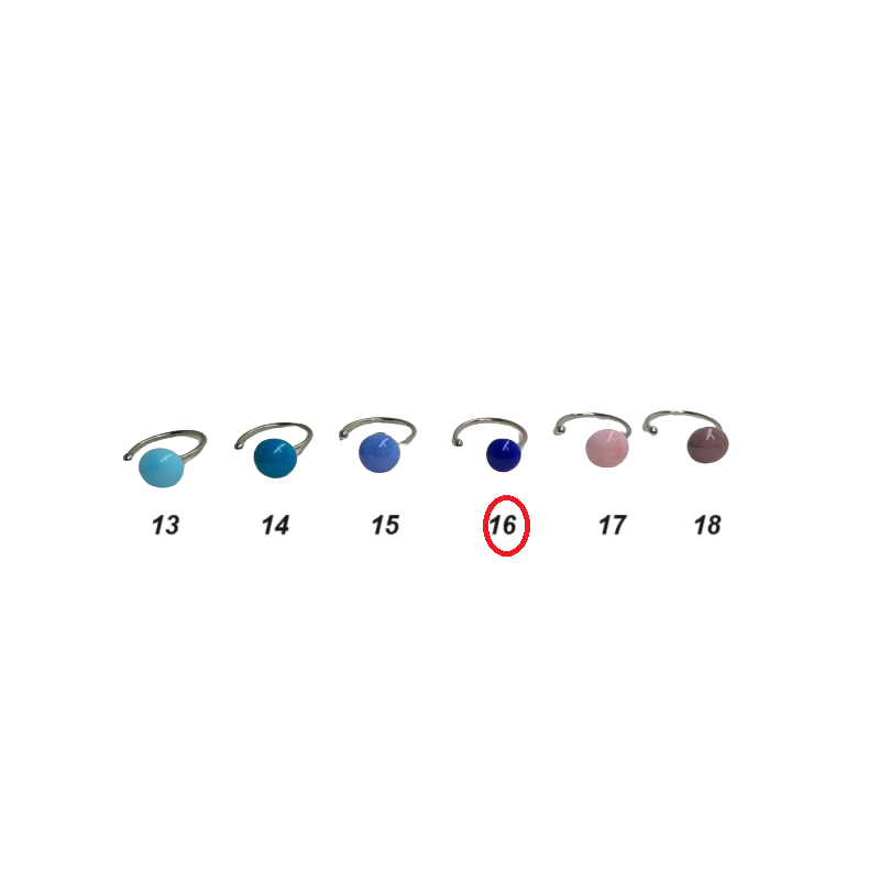 Verstellbare und kombinierbare Ringe aus Muranoglas