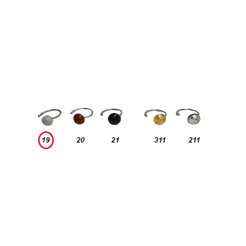 Verstellbare und kombinierbare Ringe aus Muranoglas