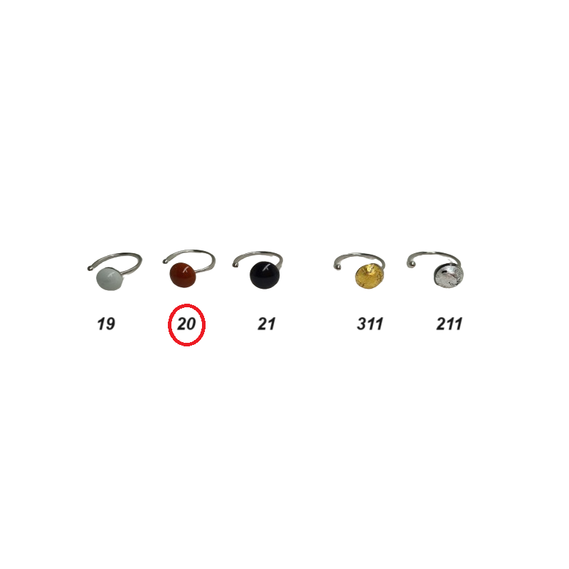 Verstellbare und kombinierbare Ringe aus Muranoglas