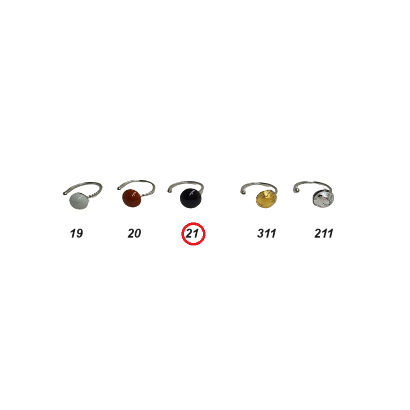 Verstellbare und kombinierbare Ringe aus Muranoglas