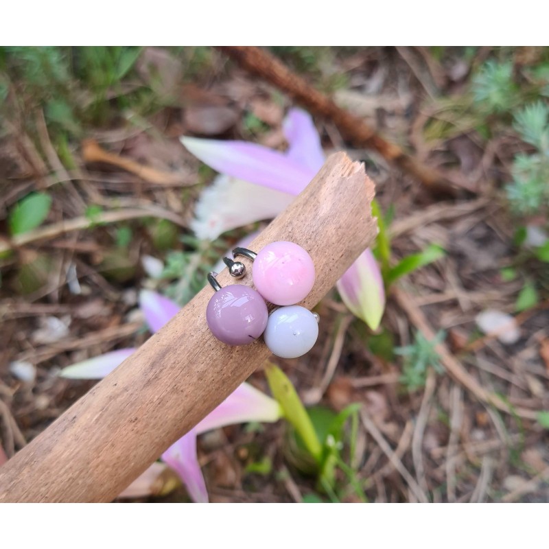 Verstellbare "Blume"-Ringe aus Muranoglas