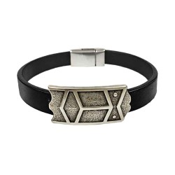 Bracelet cuir Pavois fin - 1 cuir