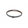 Bracelet "Fili " Ancre Cuir