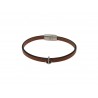 Bracelet "Fili " Ancre Cuir