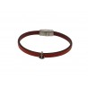 Bracelet "Fili " Ancre Cuir