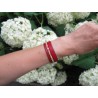 Leather bracelet " Prim" plain and printed