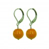 Boucles d'oreilles "Boule" en verre de Murano