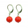 Boucles d'oreilles "Boule" en verre de Murano