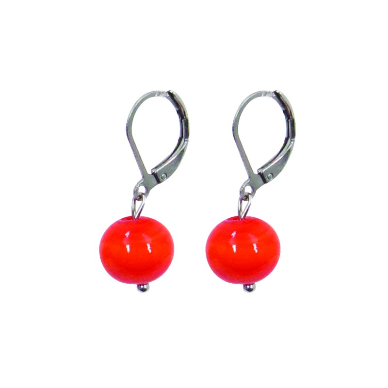 Earrings "Boule" Murano glas beads