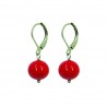 Boucles d'oreilles "Boule" en verre de Murano