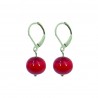 Boucles d'oreilles "Boule" en verre de Murano