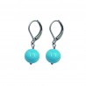 Boucles d'oreilles "Boule" en verre de Murano