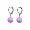 Boucles d'oreilles "Boule" en verre de Murano