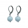 Boucles d'oreilles "Boule" en verre de Murano