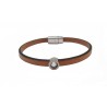 Leather bracelet "Fili" Swarovski